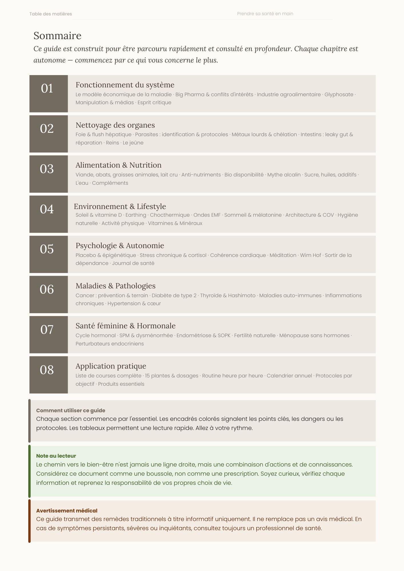 Le Guide de la Santé Naturelle et Ancestrale